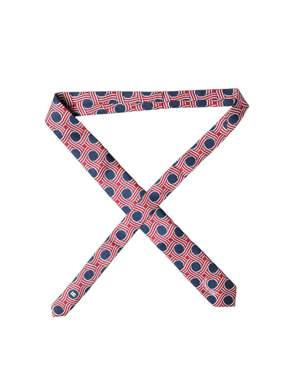 Dolce & Gabbana Multicolor Patterned Silk Adjustable Necktie