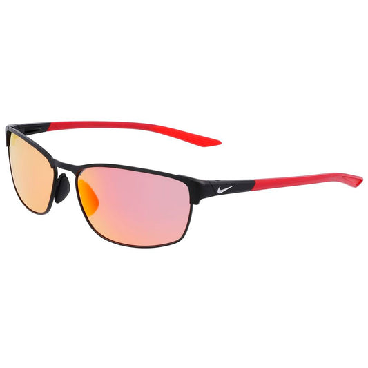 Nike Black Metal Modern Metal M Red Mirror Sunglasses