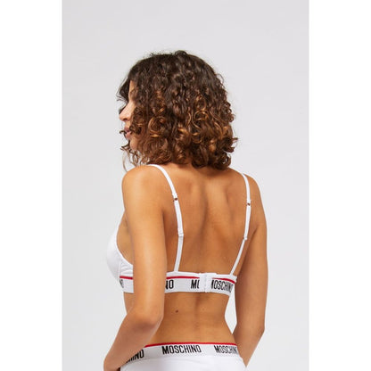 Moschino White Cotton Bra - Women's L