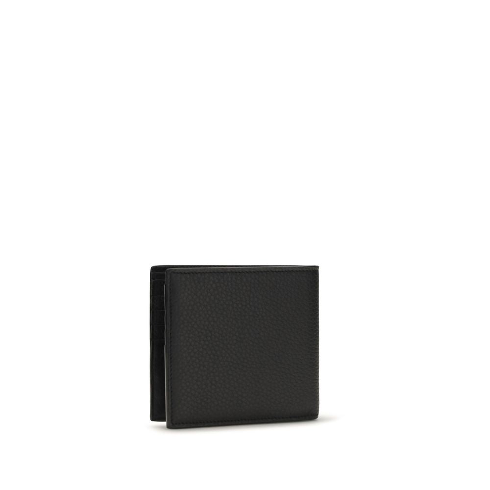 Saint Laurent Black Grained Leather Wallet