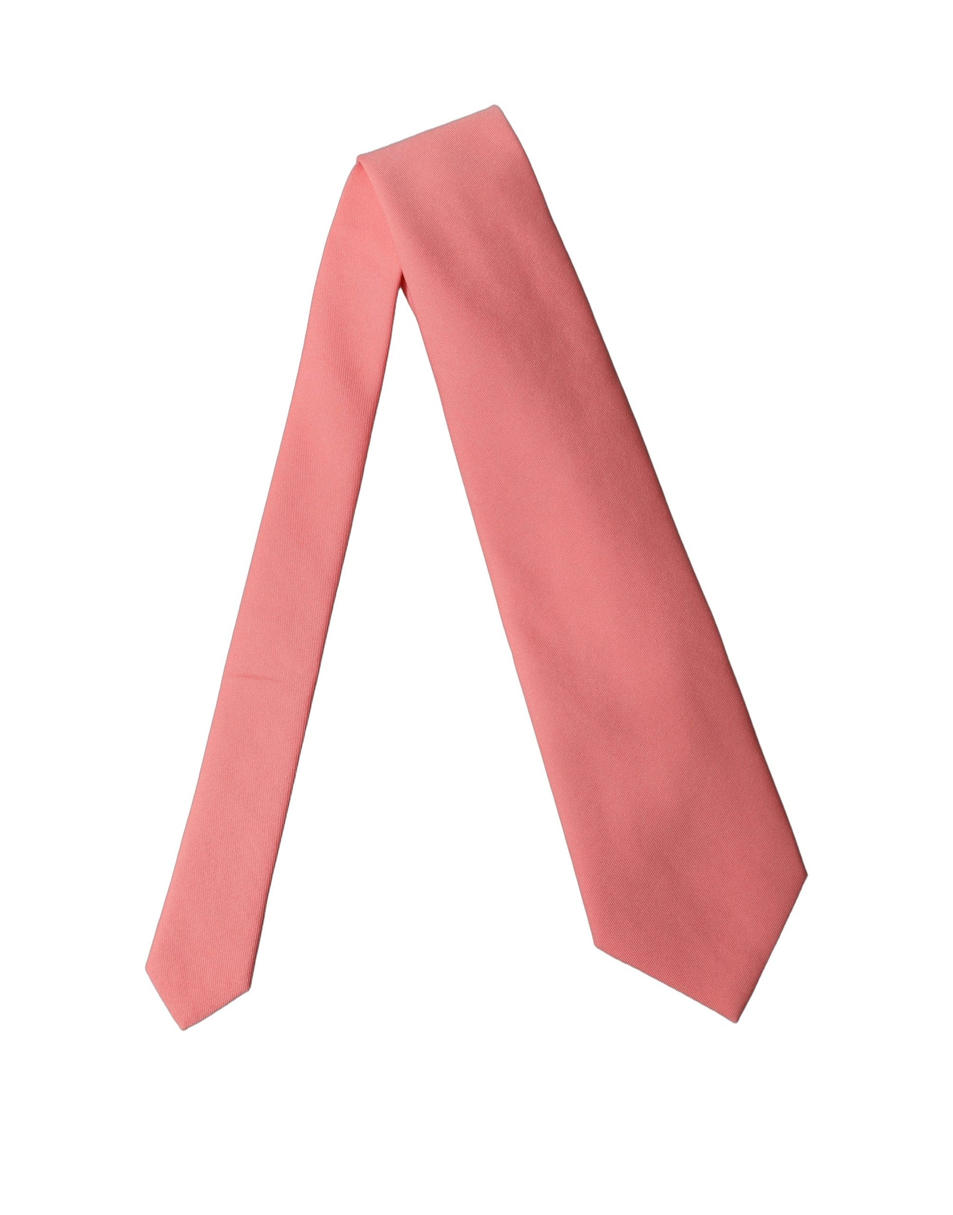 Dolce & Gabbana Coral Pink Adjustable Tied Necktie for Women