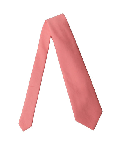 Dolce & Gabbana Coral Pink Adjustable Tied Necktie for Women