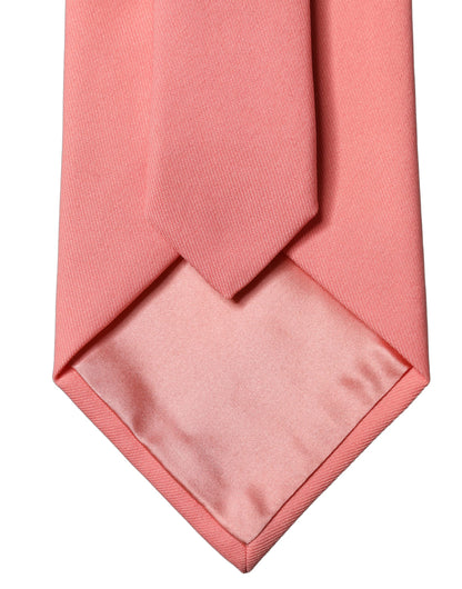 Dolce & Gabbana Coral Pink Adjustable Tied Necktie for Women