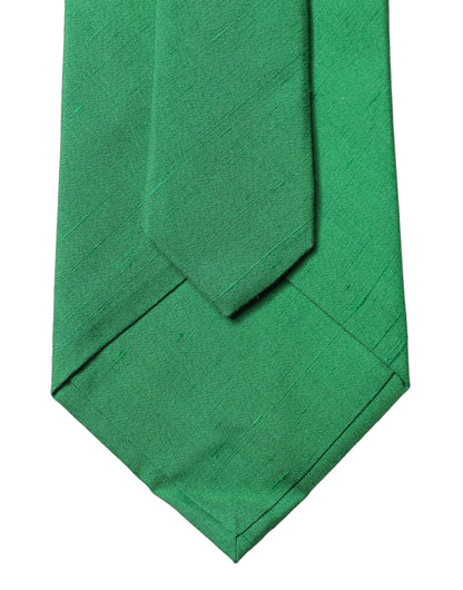 Dolce & Gabbana Green Solid Silk Cotton Adjustable Necktie for Women