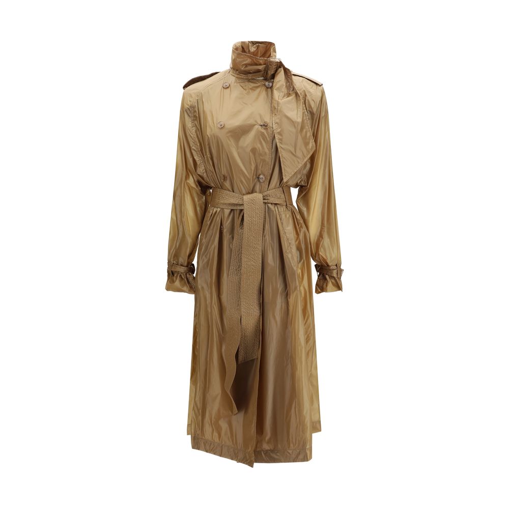 Saint Laurent Beige Lavallière Trench Coat