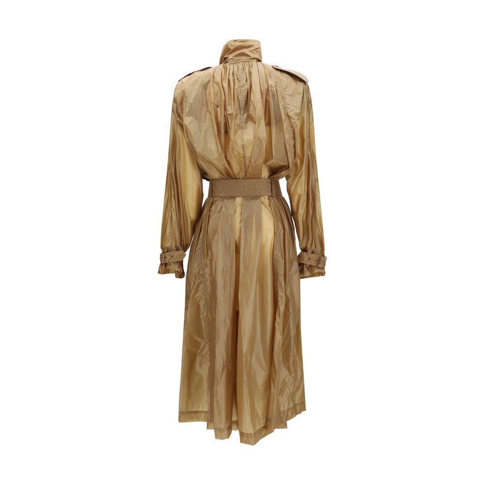 Saint Laurent Beige Lavallière Trench Coat