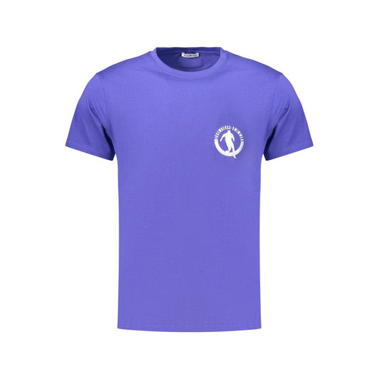 Bikkembergs Blue Cotton Men's T-Shirt – Bold Athletic Style