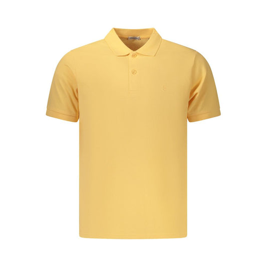 Coveri Moving Orange Cotton Men's Polo - Bold and Stylish