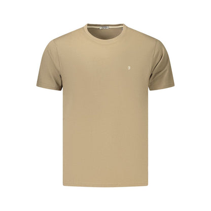 Coveri Moving Brown Cotton Mens T-shirt