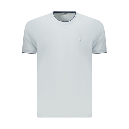 Coveri Moving Blue Cotton T-Shirt – Effortless Style, Everyday Comfort