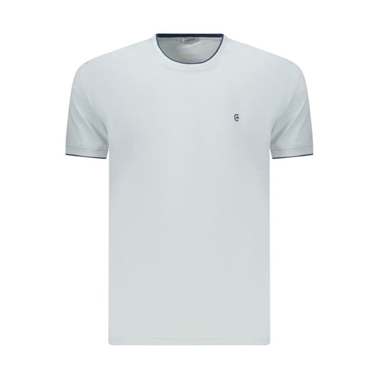Coveri Moving Blue Cotton T-Shirt – Effortless Style, Everyday Comfort