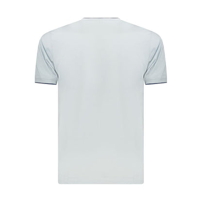 Coveri Moving Blue Cotton T-Shirt – Effortless Style, Everyday Comfort