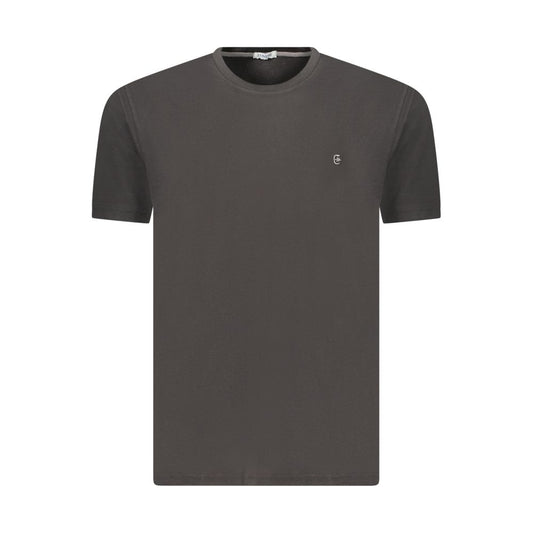 Coveri Moving Black Cotton T-Shirt