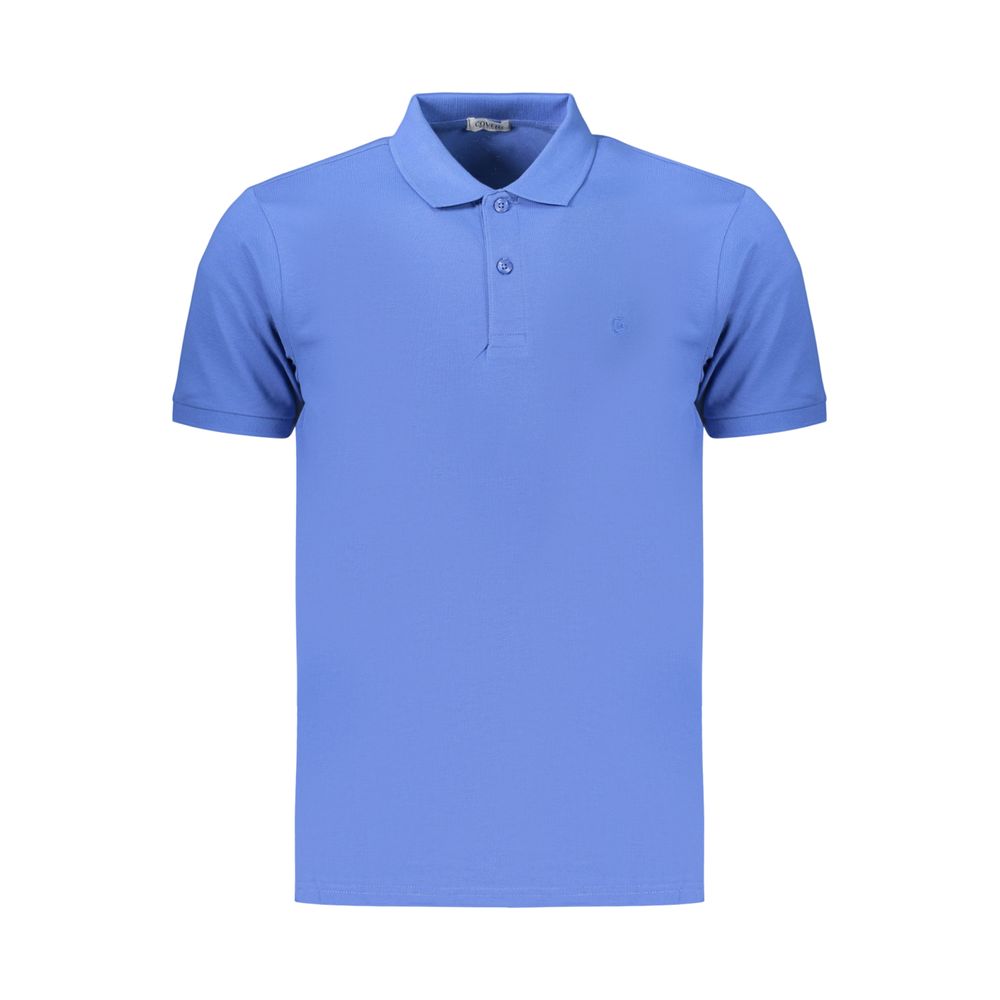 Coveri Moving Blue Cotton Polo Shirt - Effortless Style for Everyday Wear