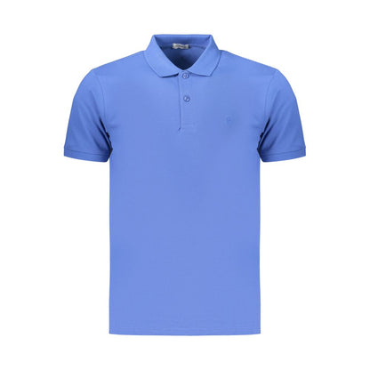 Coveri Moving Blue Cotton Polo Shirt - Effortless Style for Everyday Wear