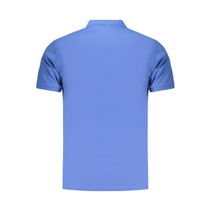 Coveri Moving Blue Cotton Polo Shirt - Effortless Style for Everyday Wear