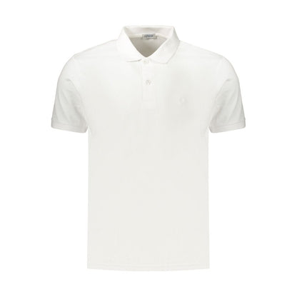 Coveri Moving White Cotton Polo Shirt - Casual Elegance Redefined