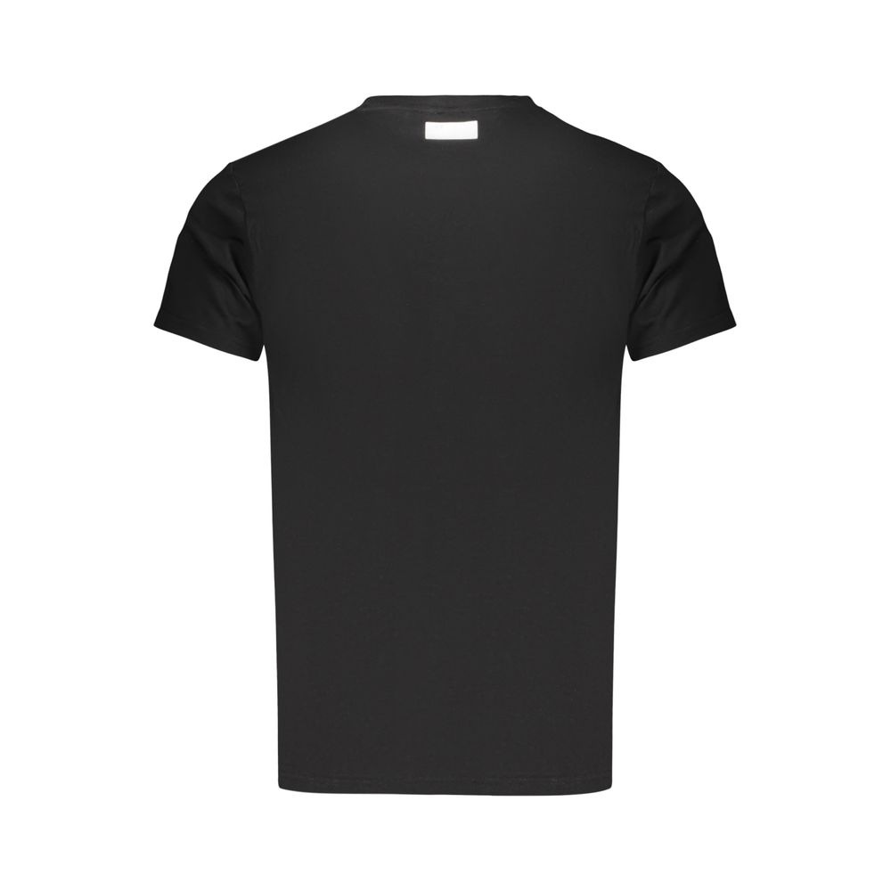Bikkembergs Black Cotton Short-Sleeve T-Shirt with Logo Print