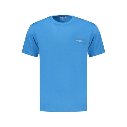 Bikkembergs Blue Cotton T-Shirt Pupino – Bold Sport-Inspired Menswear