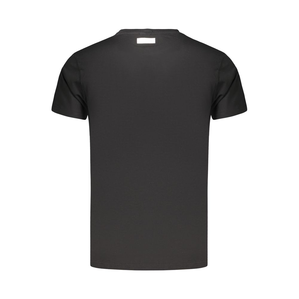 Bikkembergs Black Cotton Pupino T-Shirt with Crew Neck and Logo Print