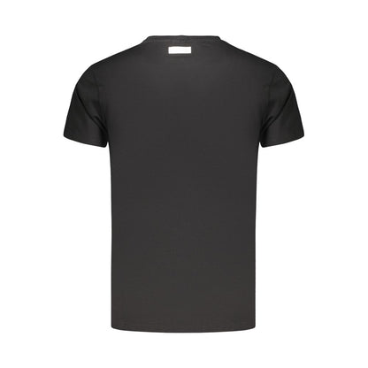 Bikkembergs Black Cotton Pupino T-Shirt with Crew Neck and Logo Print