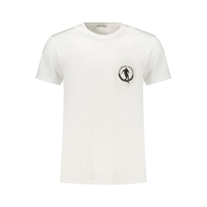 Bikkembergs White Pupino Cotton T-Shirt with Logo Print