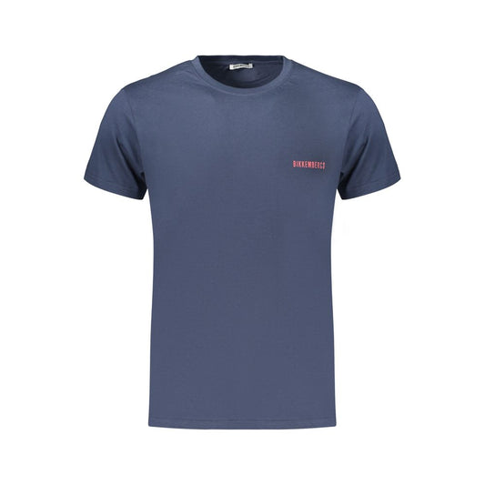 Bikkembergs Bold Vertical Stripe Cotton T-Shirt – Sport-Inspired Structured Crew Neck