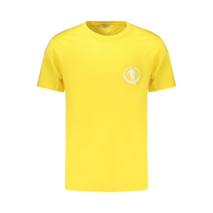Bikkembergs Yellow Cotton Pupino T-Shirt – Bold Sport-Inspired Style