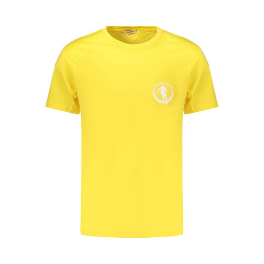 Bikkembergs Yellow Cotton Pupino T-Shirt – Bold Sport-Inspired Style