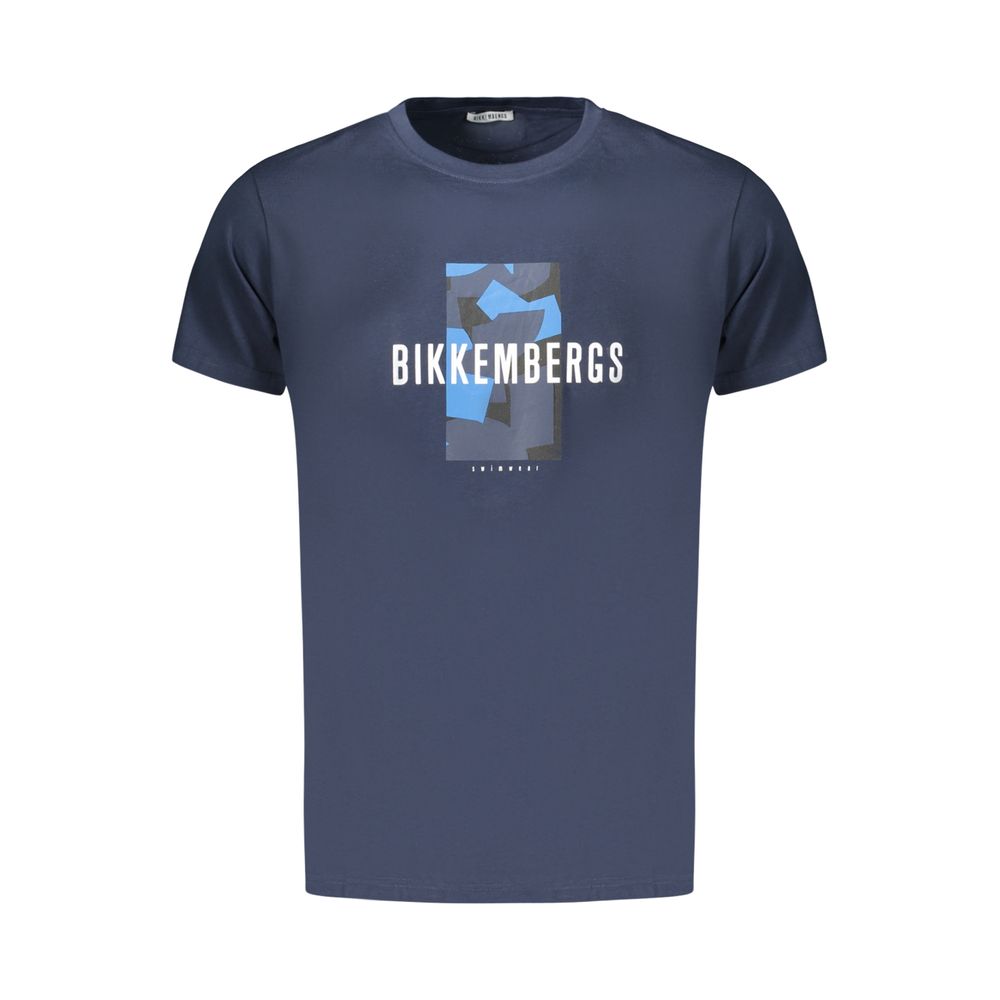 Bikkembergs Blu Cotton Men's T-Shirt XXL