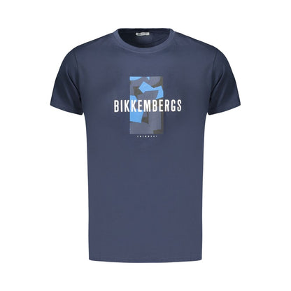 Bikkembergs Blu Cotton Men's T-Shirt - XXL