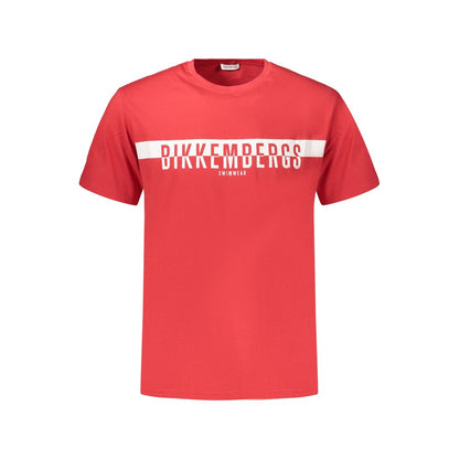 Bikkembergs White Cotton T-Shirt – Sport-Inspired European Design