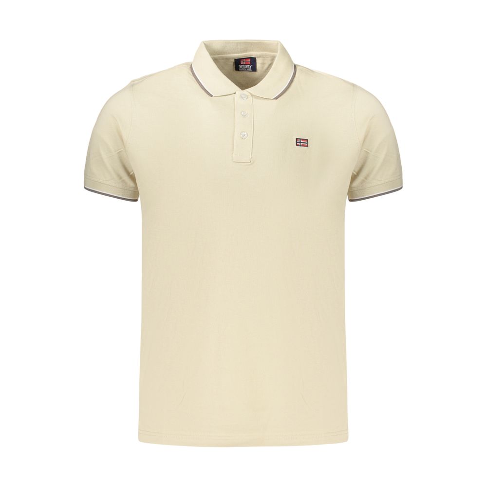 Norway 1963 Beige Cotton Polo Shirt – Perfect Blend of Comfort and Functionality