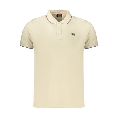 Norway 1963 Beige Cotton Polo Shirt – Perfect Blend of Comfort and Functionality