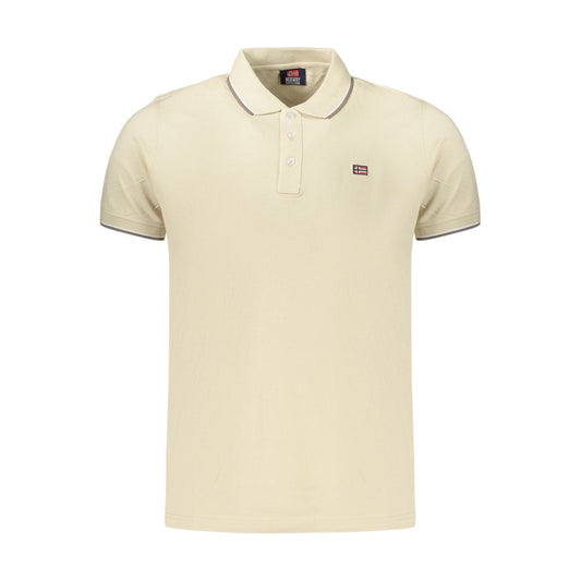 Norway 1963 Beige Cotton Polo Shirt – Perfect Blend of Comfort and Functionality