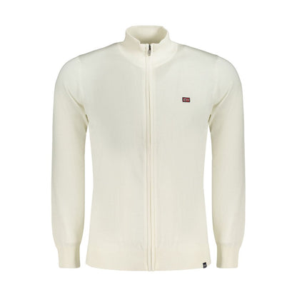 Norway 1963 White Cotton Cardigan - Classic Scandinavian Outerwear