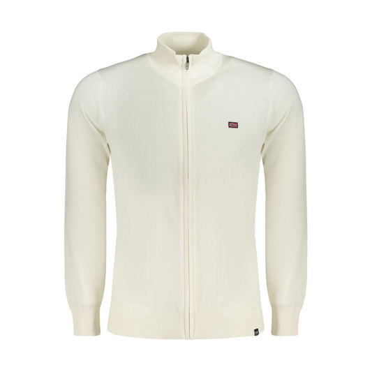 Norway 1963 White Cotton Cardigan - Classic Scandinavian Outerwear
