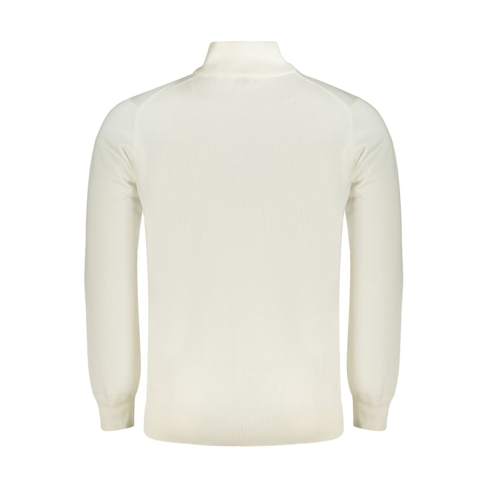 Norway 1963 White Cotton Cardigan - Classic Scandinavian Outerwear