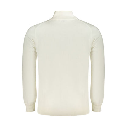 Norway 1963 White Cotton Cardigan - Classic Scandinavian Outerwear