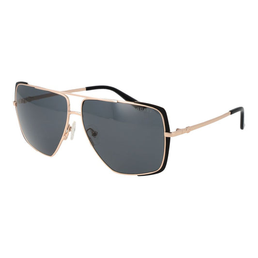 Guess Women's Sunglasses – Gold Square Frame, Grey Lenses