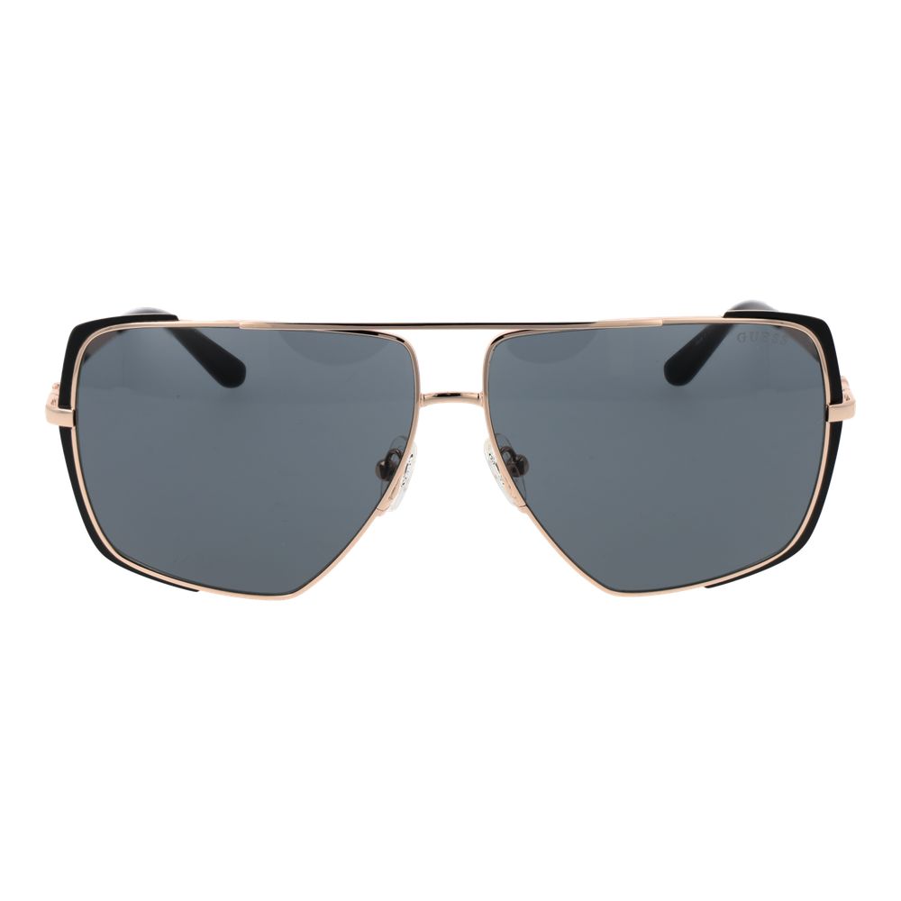 Guess Women's Sunglasses – Gold Square Frame, Grey Lenses