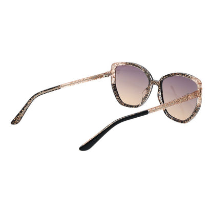 Guess Women’s Sunglasses – Black Cat Eye Frame, Purple Gradient Lenses