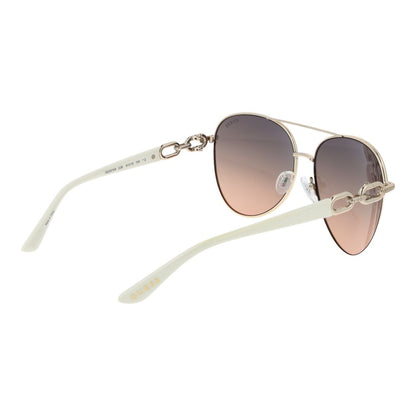 Guess Women’s Sunglasses – Gold Aviator Frame, Grey Gradient Lenses