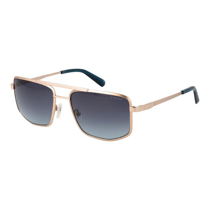 Guess Men’s Sunglasses – Gold Aviator Frame, Grey Gradient Lenses