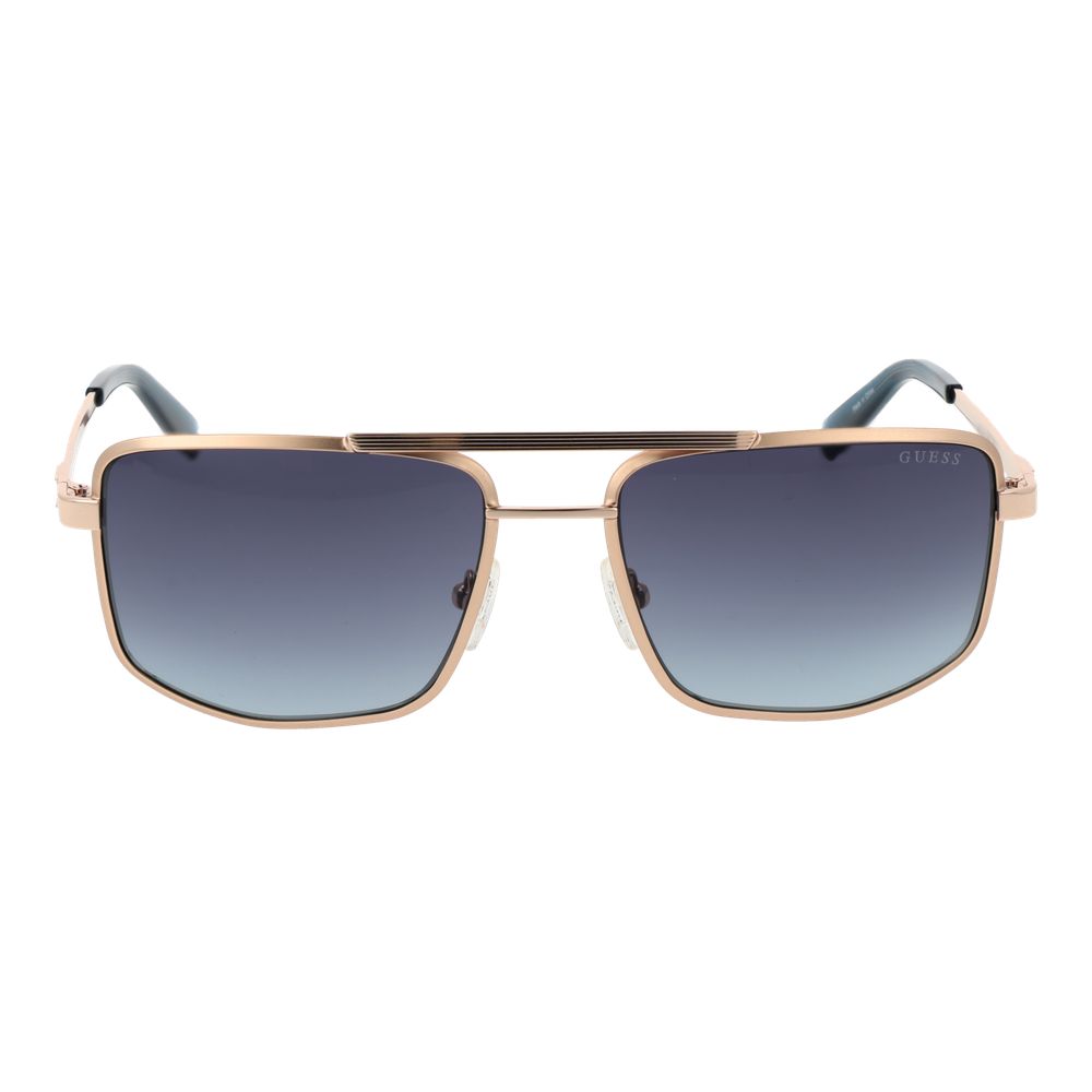 Guess Men’s Sunglasses – Gold Aviator Frame, Grey Gradient Lenses