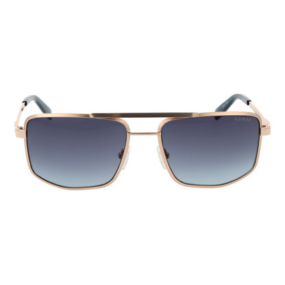 Guess Men’s Sunglasses – Gold Aviator Frame, Grey Gradient Lenses