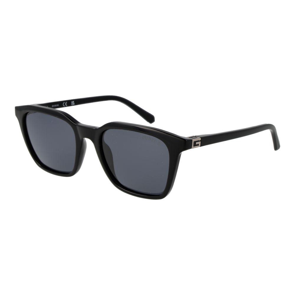 Guess Men’s Sunglasses – Black Square Frame, Grey Polarized Lenses