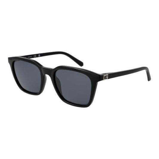 Guess Men’s Sunglasses – Black Square Frame, Grey Polarized Lenses