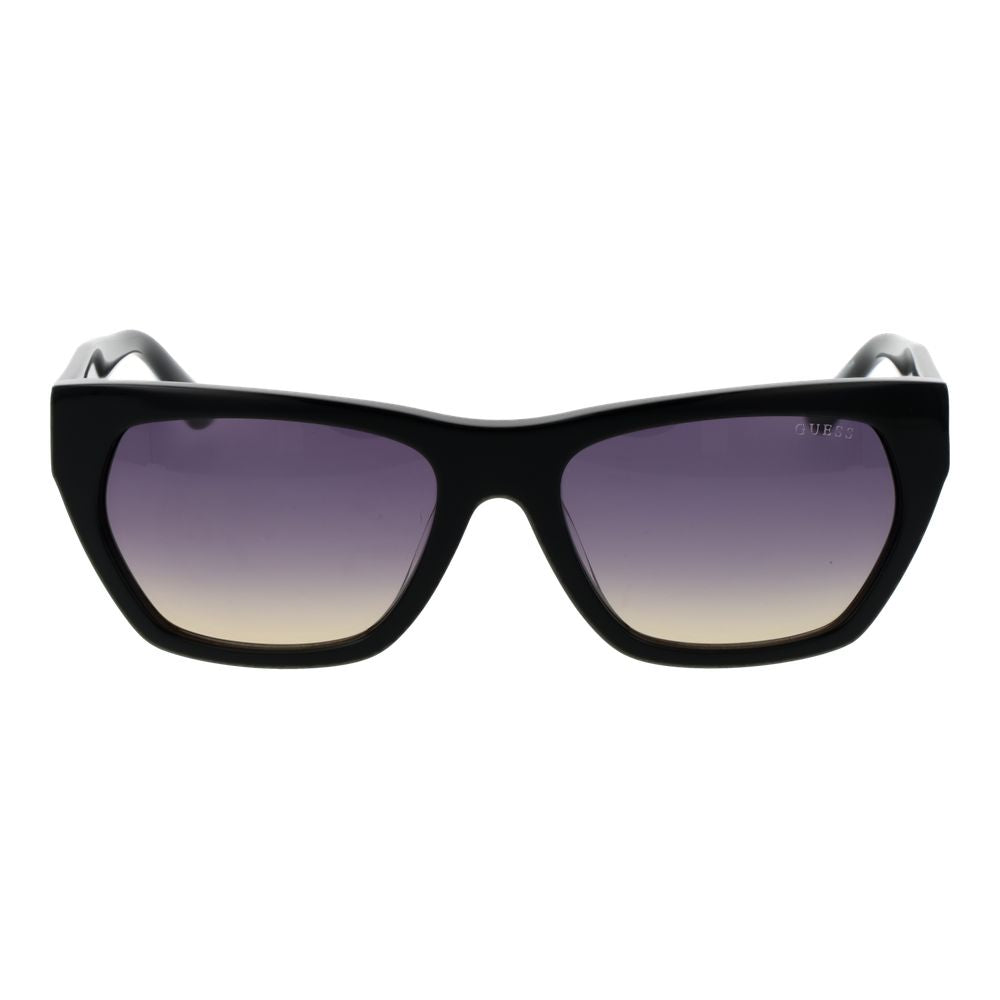 Guess Women’s Sunglasses – Black Rectangle Frame, Grey Gradient Lenses