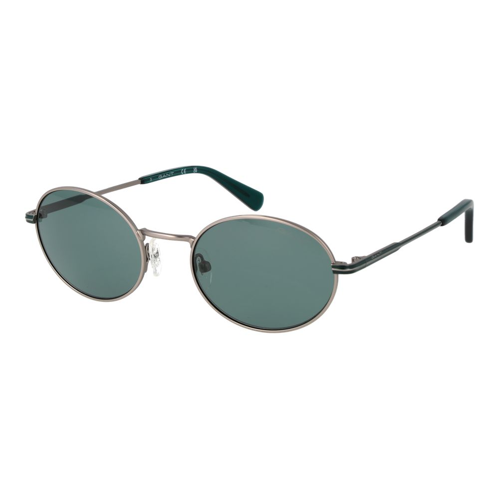 Gant Unisex Sunglasses – Gunmetal Full-Rim Frame, Turquoise Lenses